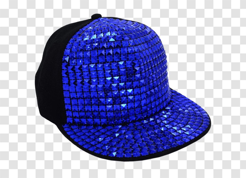 Hat Cartoon - Sequin - Electric Blue Headgear Transparent PNG