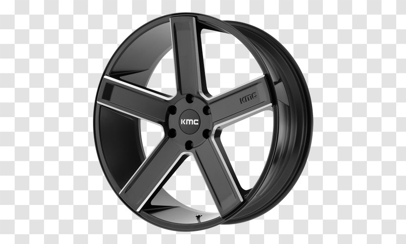 Alloy Wheel Car Rim Spoke - Black Transparent PNG