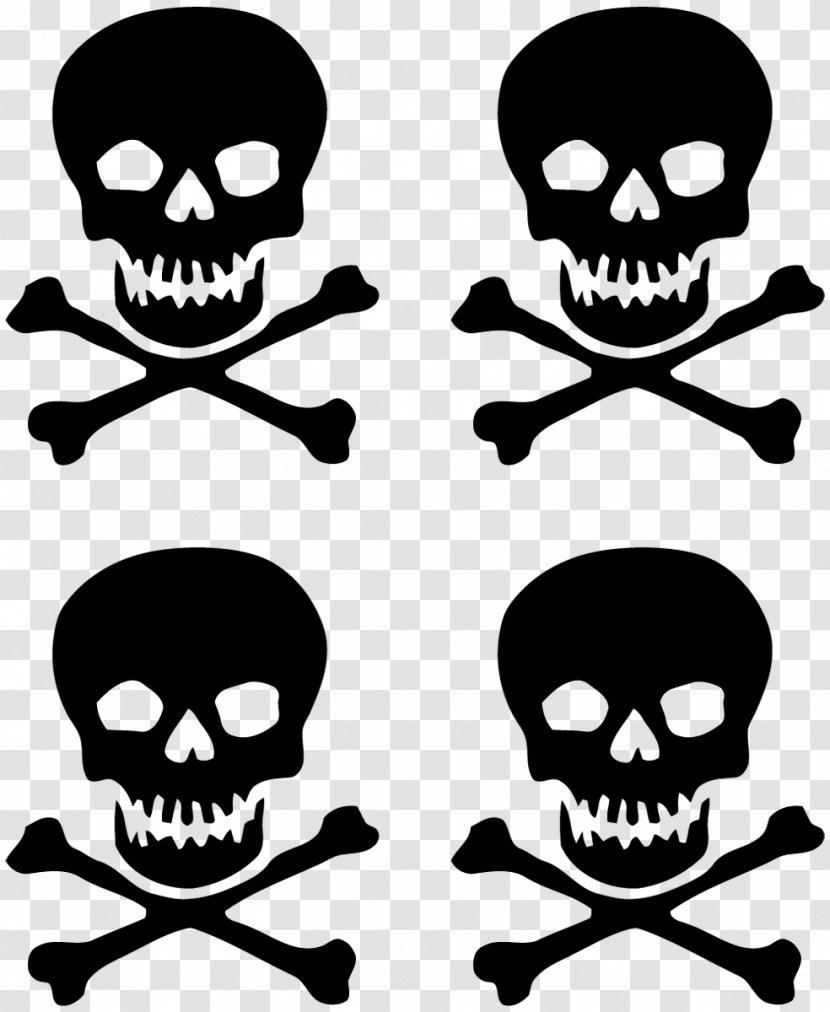 Skull And Crossbones Sticker Wall Decal T-shirt - Clothing - Bad Smell Transparent PNG