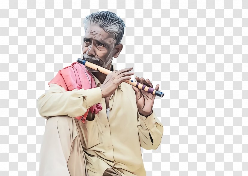 Old People - Bansuri - Indian Musical Instruments Pipe Transparent PNG