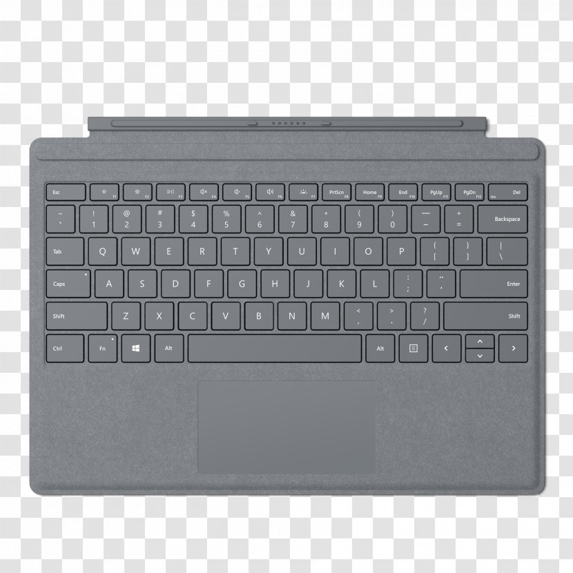 Surface Pro 4 Computer Keyboard Microsoft Signature Type Cover - Touchpad - Natural Transparent PNG