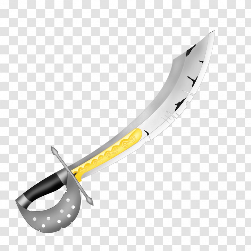 Weapon Sabre Clip Art - Coreldraw - Sword Transparent PNG