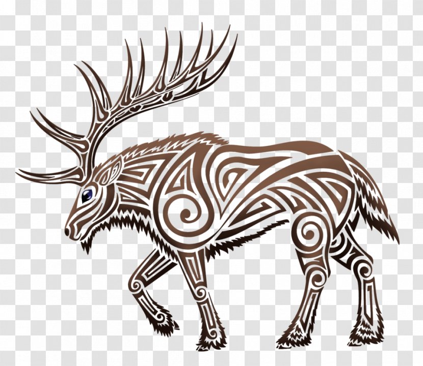 Irish Elk Deer Moose Animal - Art Transparent PNG