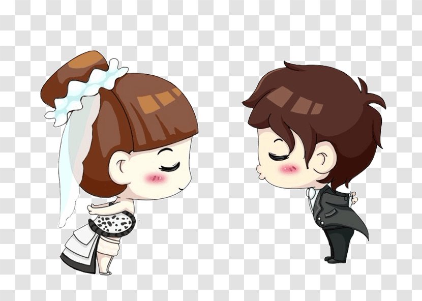 Cartoon Moe Significant Other Avatar Q-version - Frame - Romantic Wedding Transparent PNG