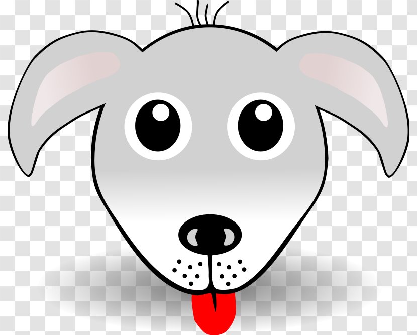 Puppy Cartoon Face Clip Art - Heart - Funny People Clipart Transparent PNG