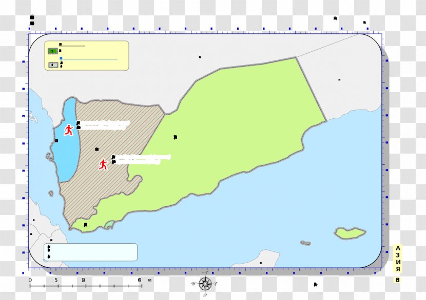 Mutawakkilite Kingdom Of Yemen North Civil War Aden Protectorate Hadhramaut Federation South Arabia - Nordjemen - Map Transparent PNG