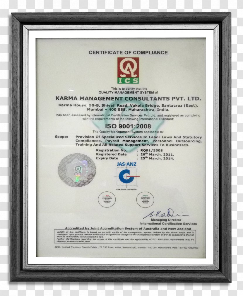 ISO 9000 Business Industry Manufacturing Certification Transparent PNG