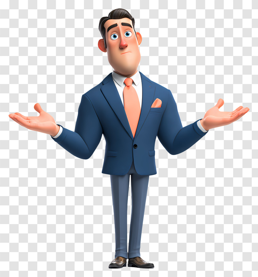 Businessman Shrugging Transparent PNG