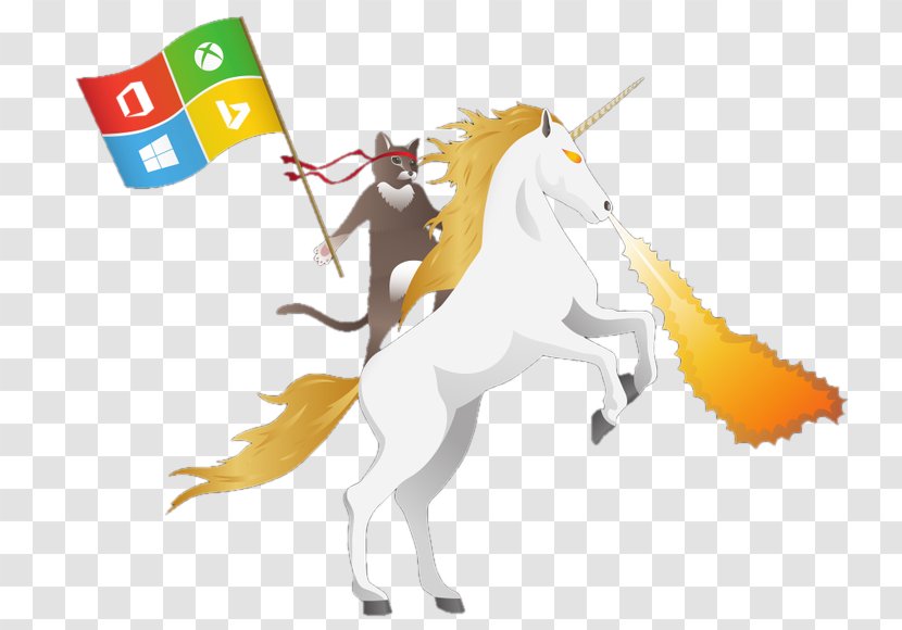 Cat Microsoft Windows 10 Desktop Wallpaper - S - Unicorn Background Transparent PNG