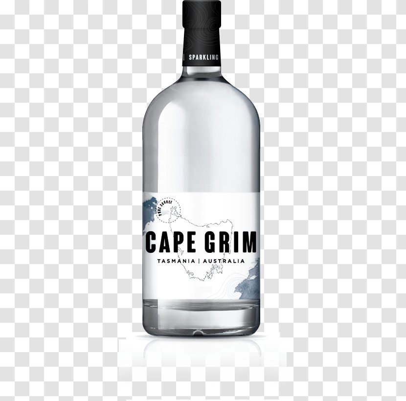 Cape Grim Carbonated Water Glass Bottle - Drinking - Big Transparent PNG
