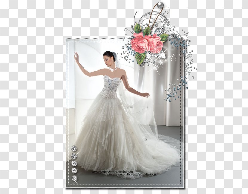 Wedding Dress Flower Bouquet Shoulder Cocktail - Tree Transparent PNG