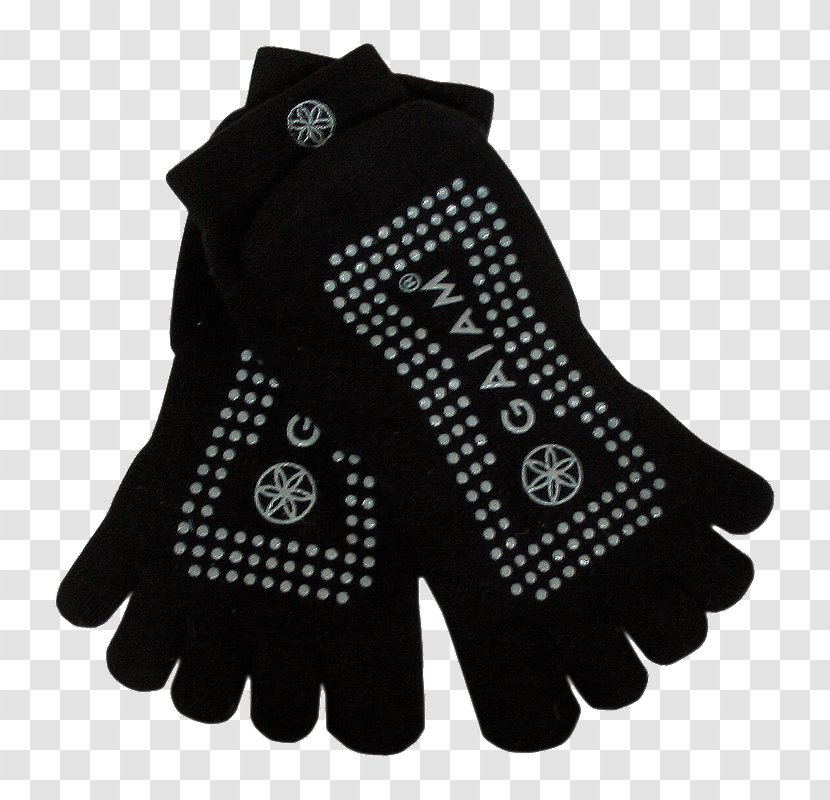 Gaiam - Silhouette - Super Grippy Yoga Socks Black/Pink DotsMedium/Large Gaia, Inc. Athletic Maxtowel No Slip SocksBlack/Pink S/M Toeless SocksYoga Transparent PNG