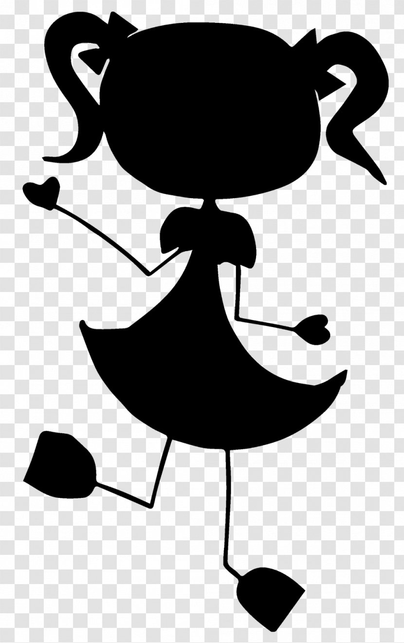 Clip Art Illustration Black & White - Silhouette - M Cartoon Transparent PNG