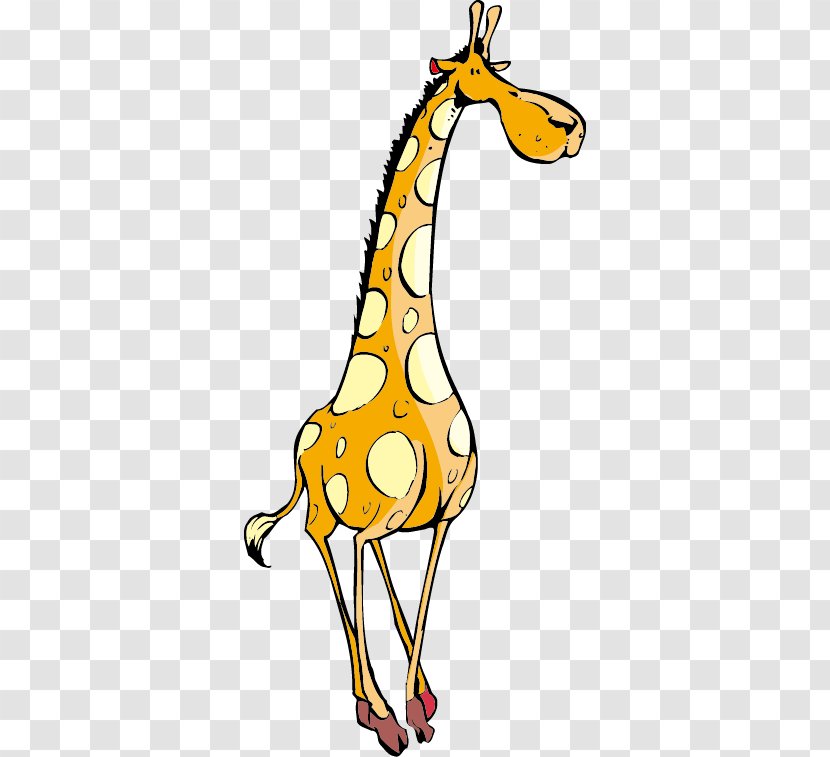 Giraffe Cartoon Clip Art - Tail - Spots Transparent PNG