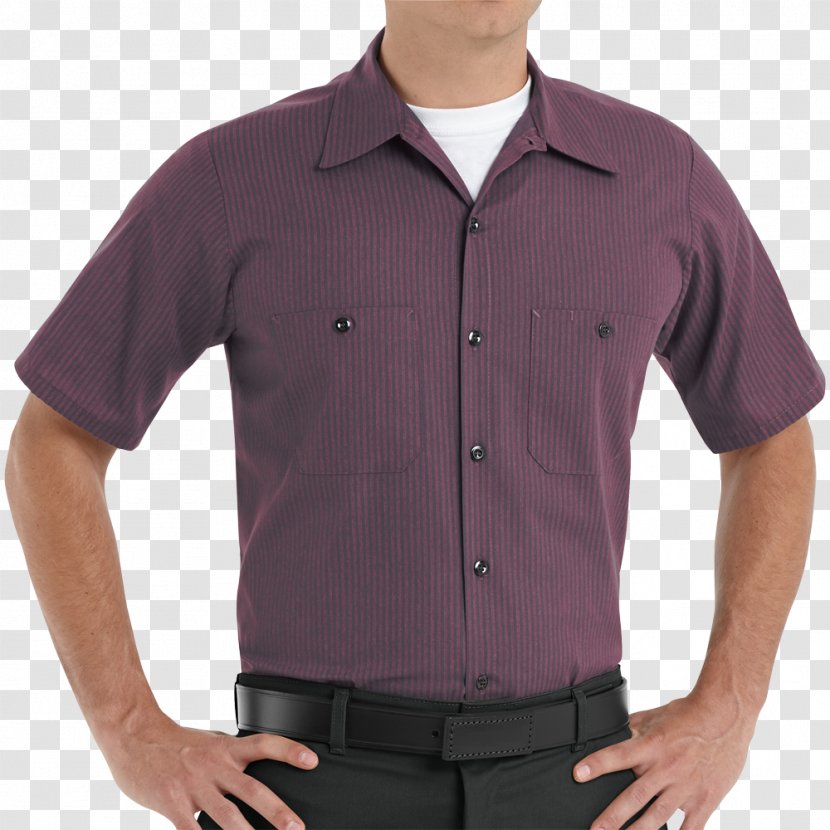 Long-sleeved T-shirt Button Dress Shirt - Clothing Transparent PNG