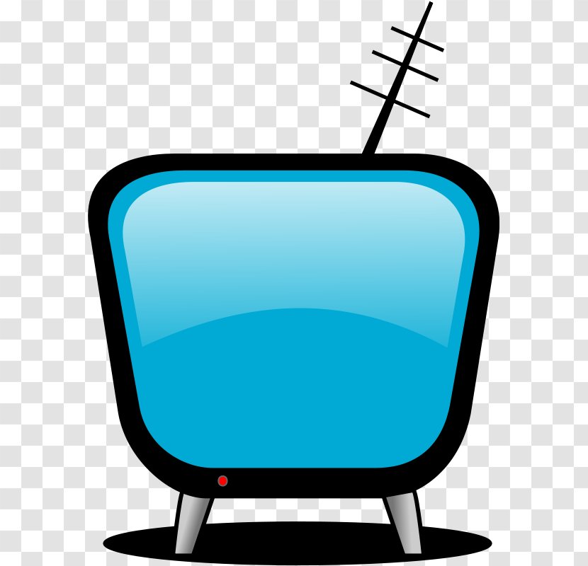 Television Free Content Clip Art - Screen - Blue Exaggerated TV Transparent PNG