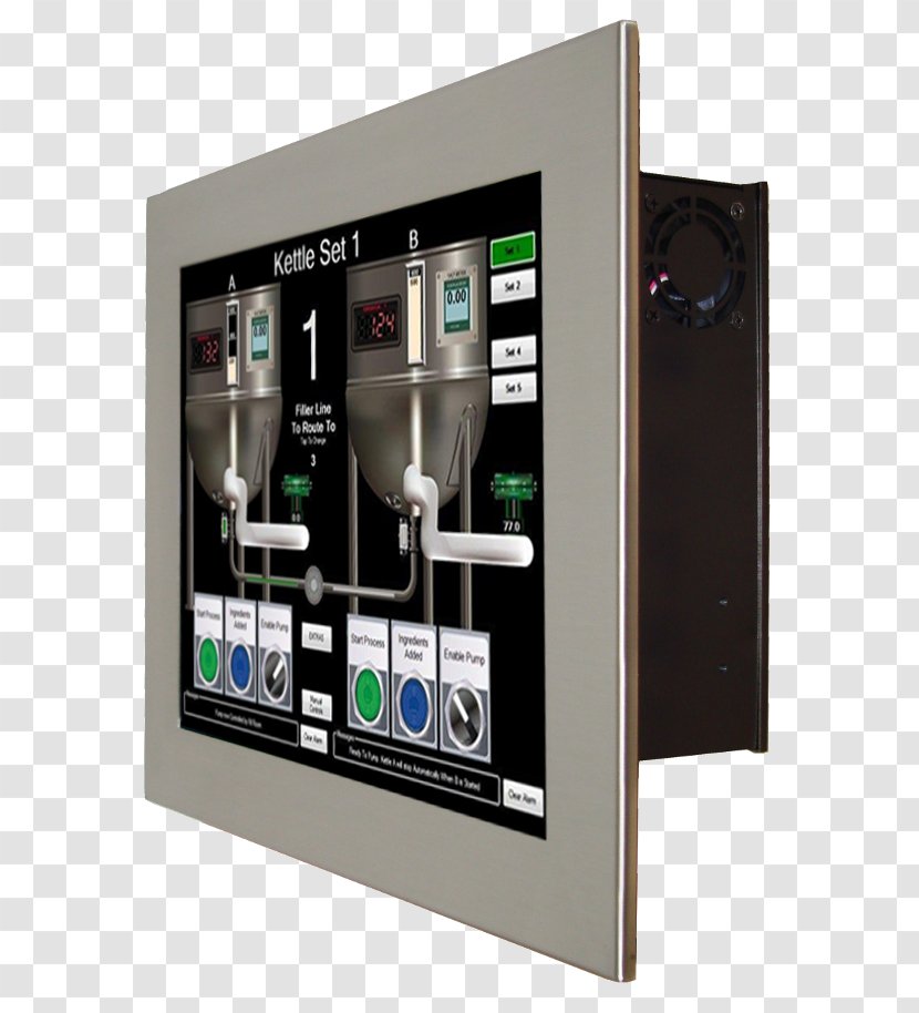 Panel PC Computer All-in-one Electrical Enclosure Display Device - Allinone Transparent PNG