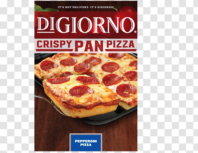Chicago-style Pizza Pepperoni DiGiorno Bread - Frozen Food Transparent PNG