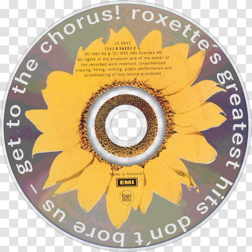 Compact Disc Roxette Hits Don't Bore Us, Get To The Chorus! Greatest - Flower Transparent PNG
