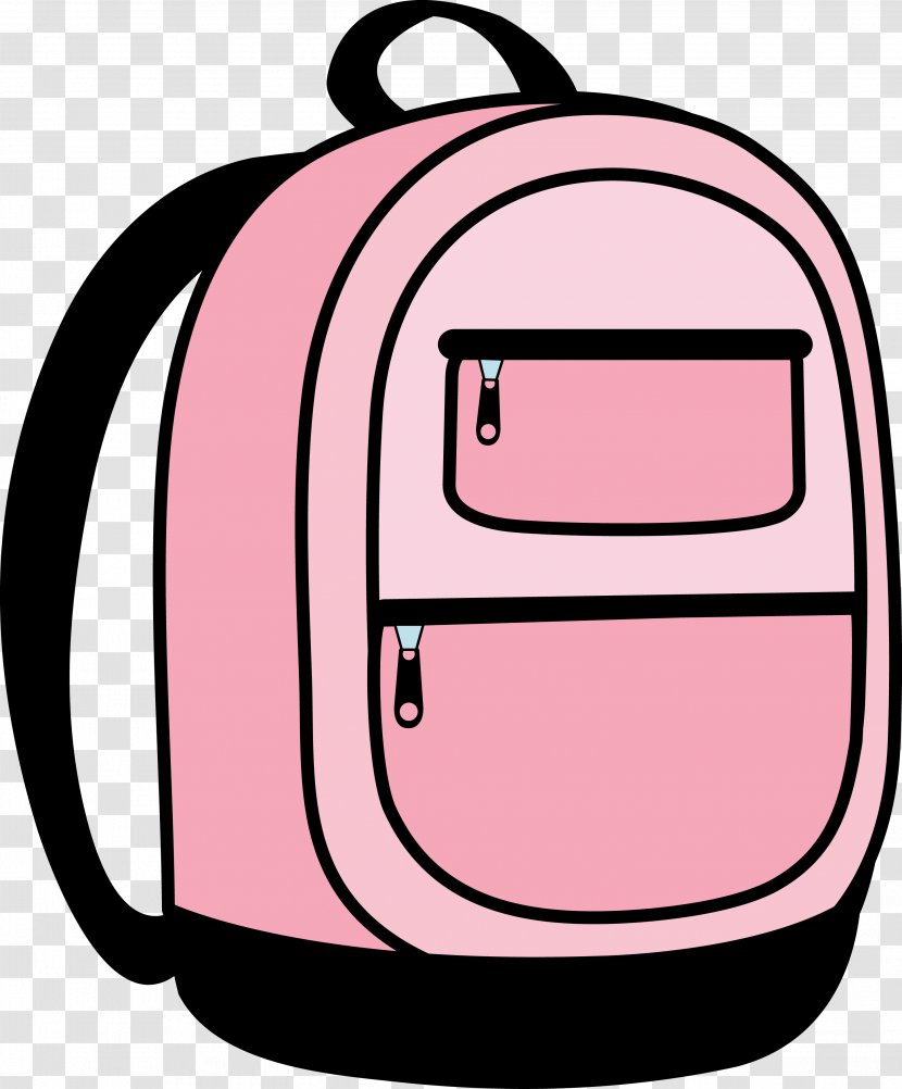 Backpack Bag Clip Art - Smiley Transparent PNG