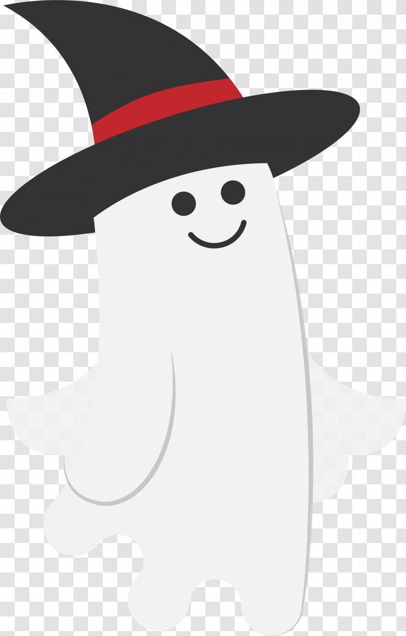 White Ghost Clip Art - Halloween Cute Transparent PNG