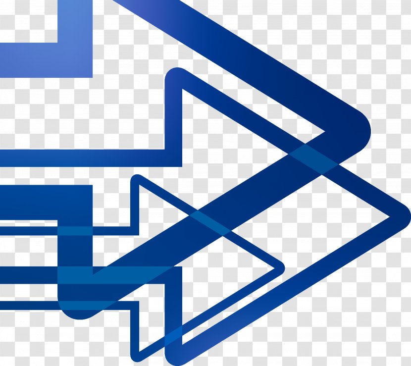Blue Arrow Euclidean Vector - Technology Transparent PNG