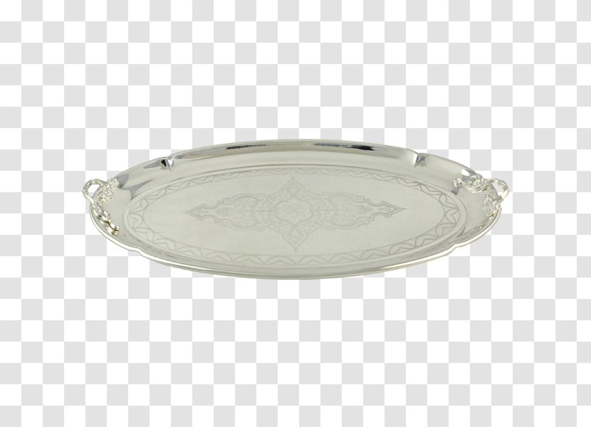 Silver Tray Oval Transparent PNG