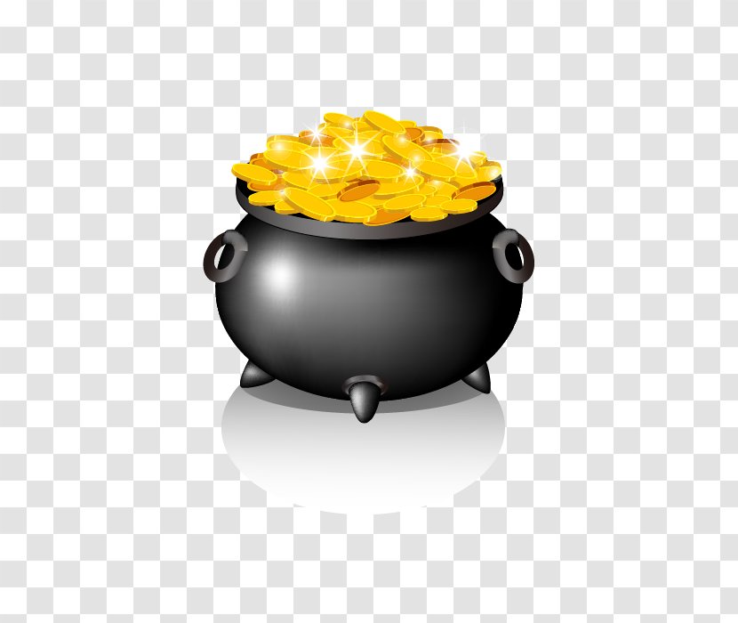 Gold Coin - Cookware And Bakeware - Vector Jar Of Coins Transparent PNG