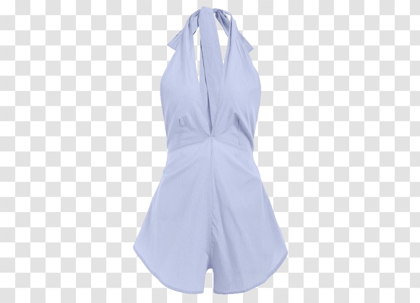 Cotton Polyester Textile Sleeve Backless Dress - Romper Suit - Tennis Shoes For Women Transparent PNG