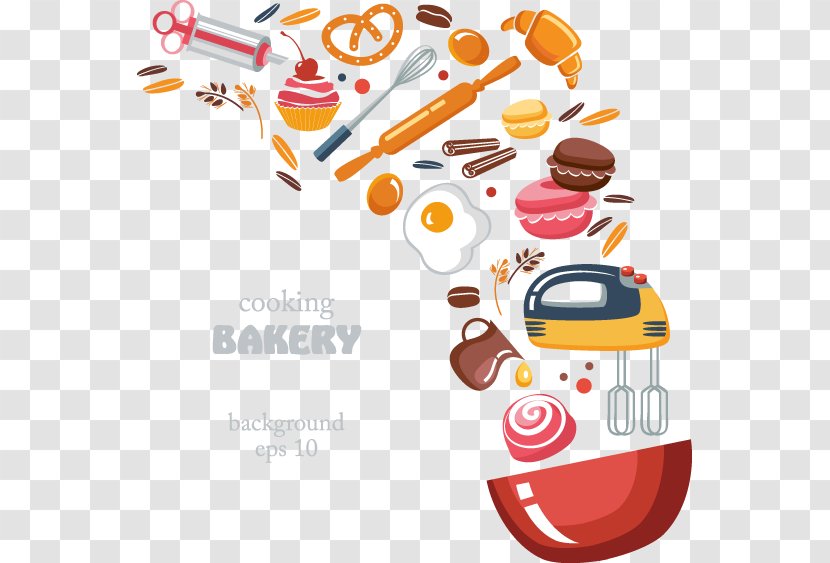 Bakery Pizza Cooking Baking - Creative Cakes Baked Bread Transparent PNG