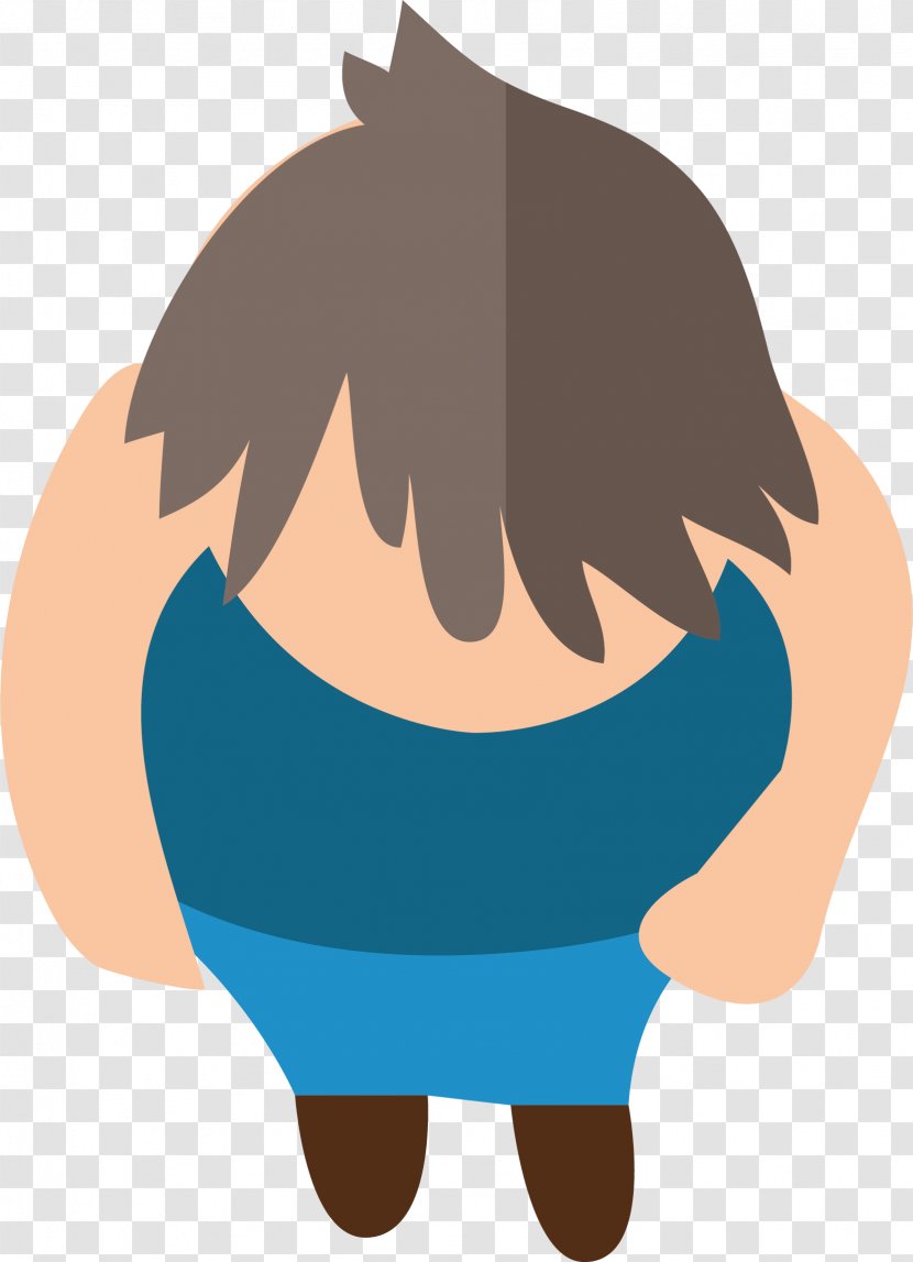 Long Hair Illustration - Male - Haired Man Transparent PNG