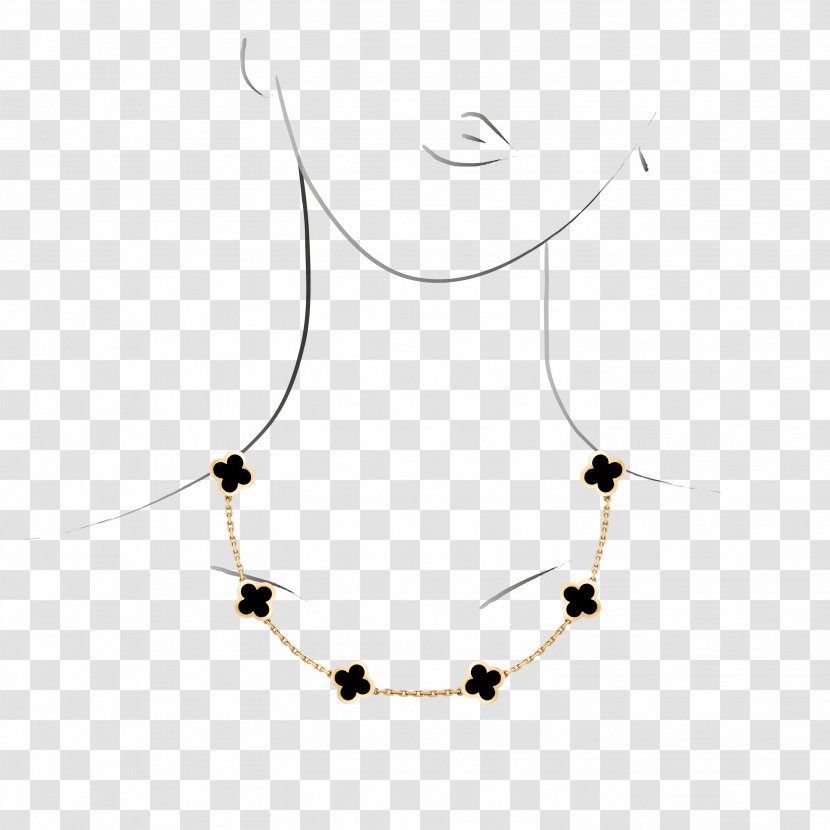 Necklace Van Cleef & Arpels Jewellery Alhambra Кольє - Fourleaf Clover Transparent PNG