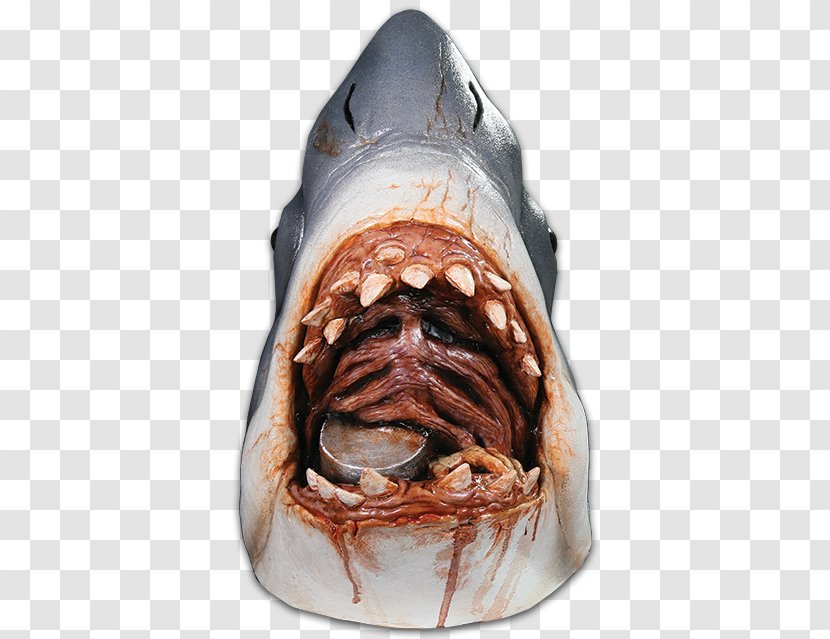 Shark Jaws Bruce YouTube Mask - Snout - Steven Spielberg Transparent PNG