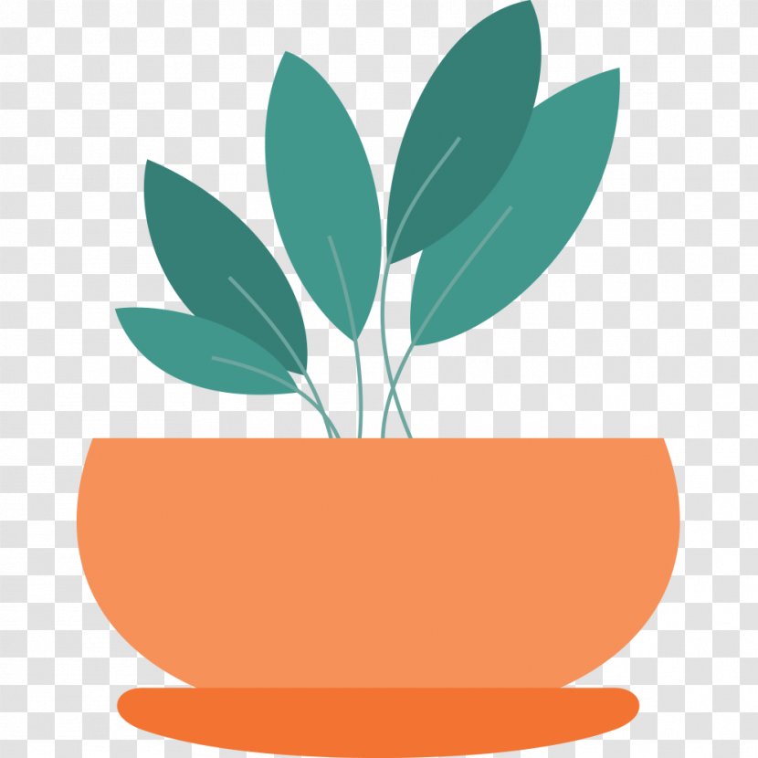 Houseplant Illustration Flowerpot Clip Art Design - Plant - Bonsai Button Transparent PNG