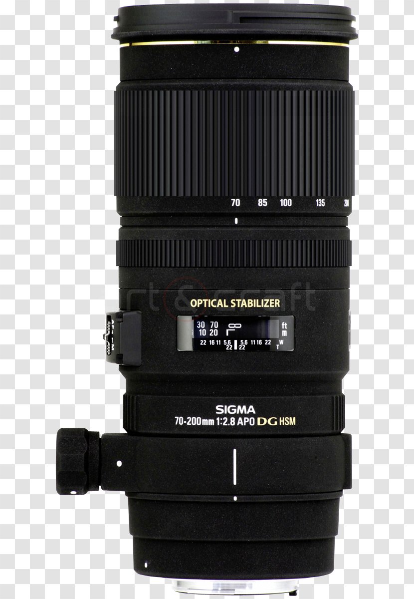 Canon EF Lens Mount Sigma 70-200mm F/2.8 EX DG OS HSM Camera Corporation Aperture - Accessory Transparent PNG