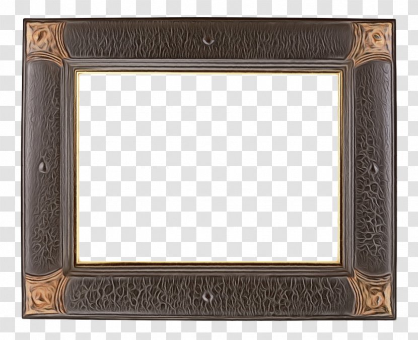 Brown Background Frame - Mirror - Metal Interior Design Transparent PNG