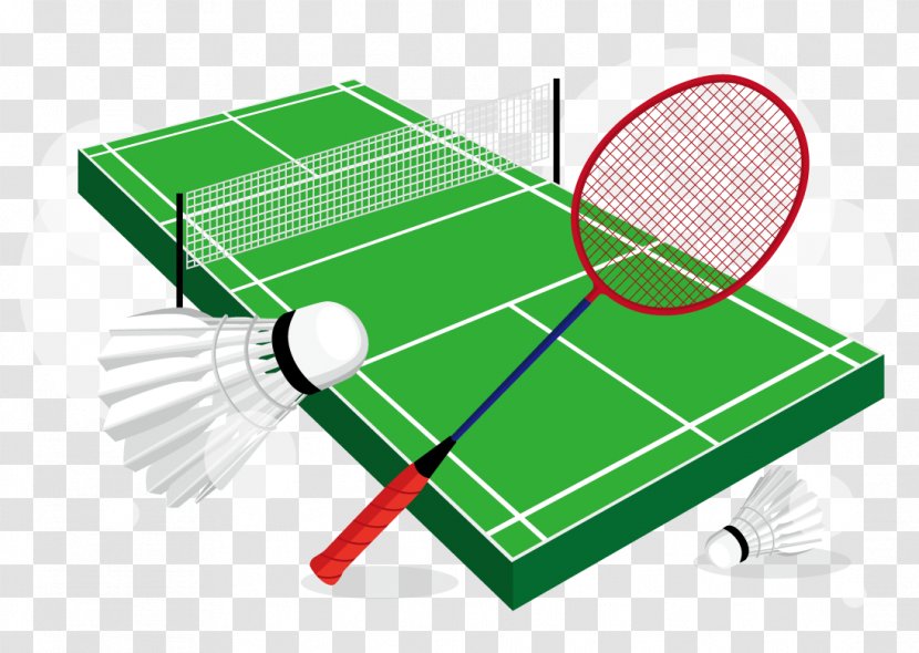 Badmintonveld Tennis Centre Shuttlecock - Vector Badminton Transparent PNG