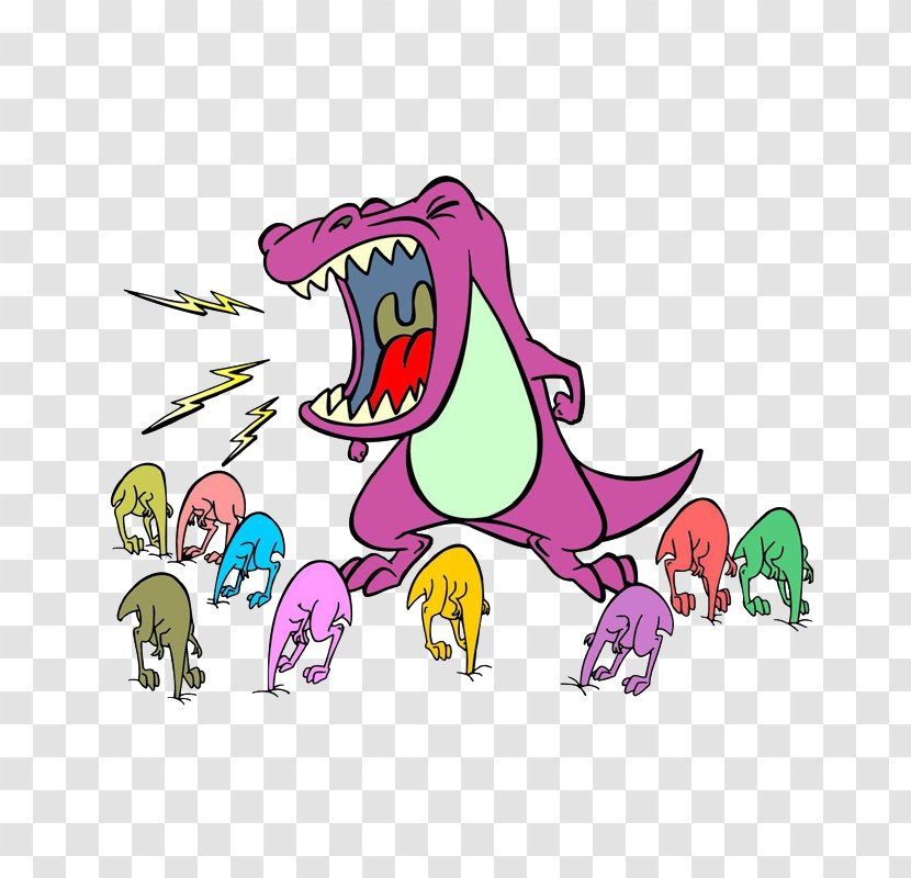 Vector Graphics Design Animal Illustration Dinosaur - Organism - Throwing A Tantrum Transparent PNG