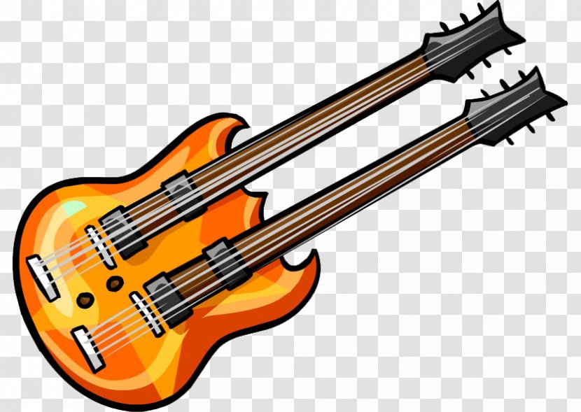 Bass Guitar Gibson EDS-1275 Acoustic Clip Art - Flower - Image Transparent PNG