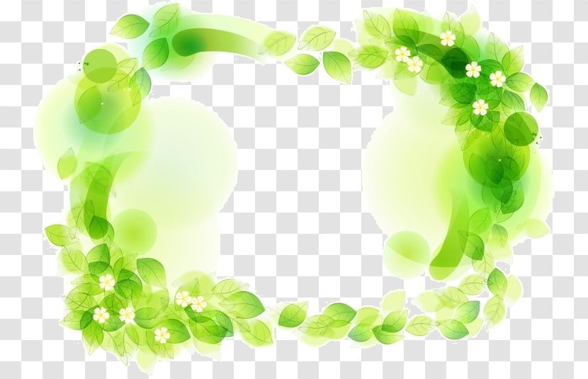 Picture Frames Vector Graphics Image Drawing Green - Ppt - Calligraphy Leaf Transparent PNG