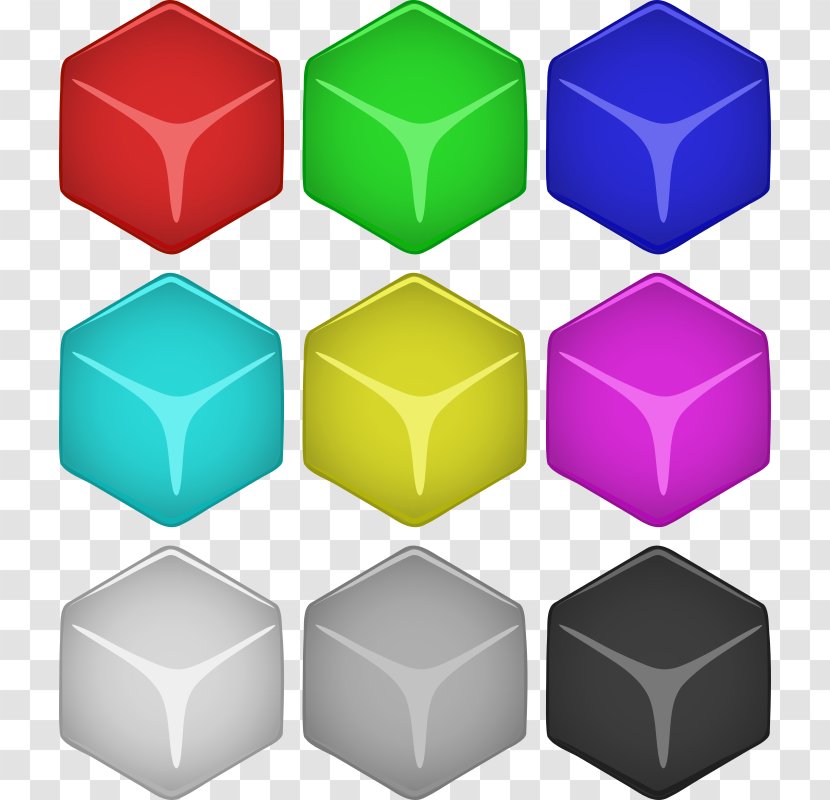 Cube Three-dimensional Space - Dice Transparent PNG
