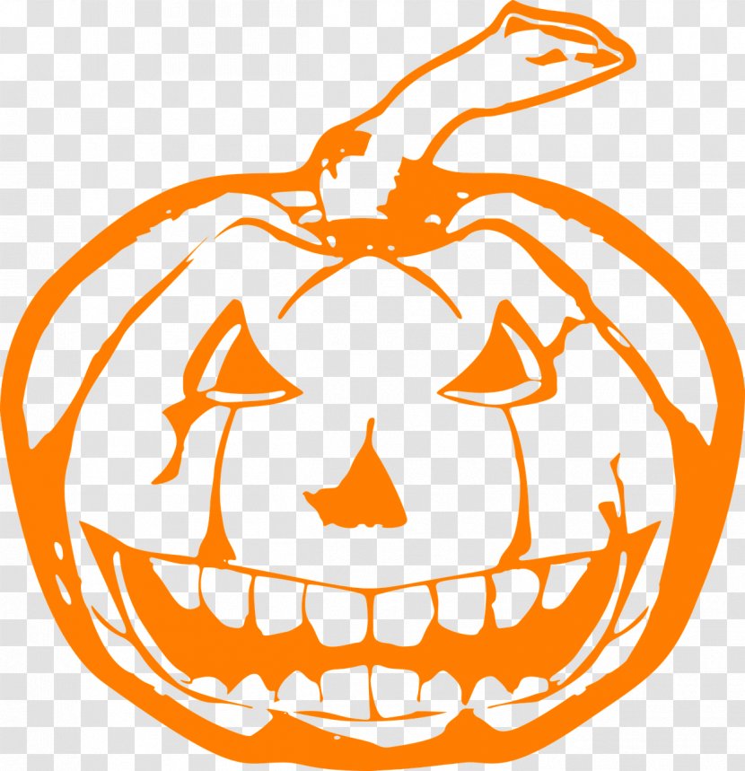 Jack-o'-lantern Halloween Clip Art - Drawing - Pumpkin Transparent PNG