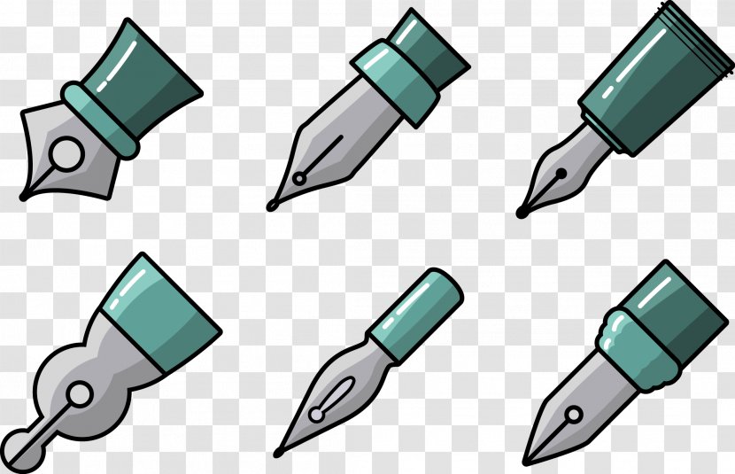 Calligraphy Nib Pen - Graphic Arts - Vector Head Transparent PNG