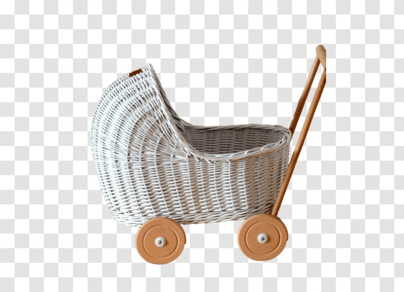 Wicker Chair Basket Baby Transport Child - Muslin - Doll Stroller Transparent PNG