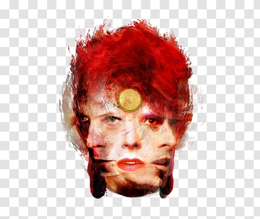 David Bowie Blackstar Art The Rise And Fall Of Ziggy Stardust Spiders From Mars Changes - Frame - Collage Transparent PNG
