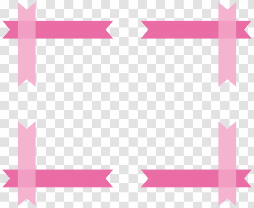 Simple Pink Frame. - Magenta - Symmetry Transparent PNG