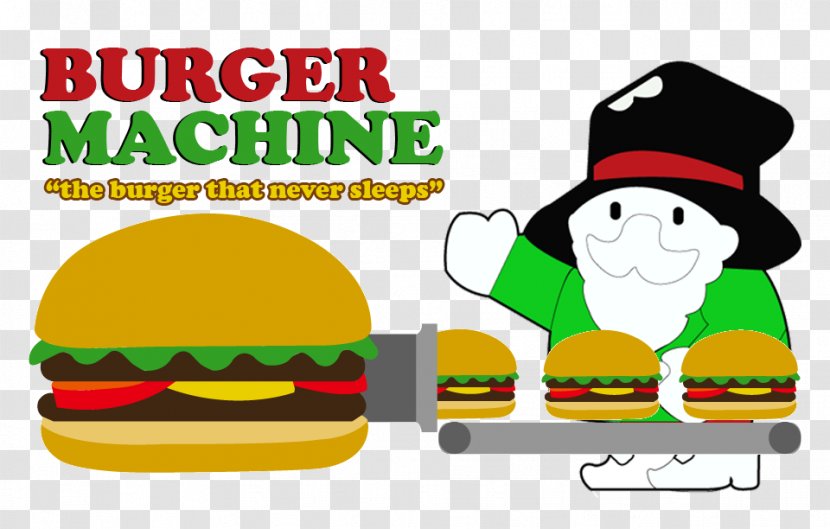 Hamburger Logo Machine Clip Art - Artwork - Burger Flyer Transparent PNG