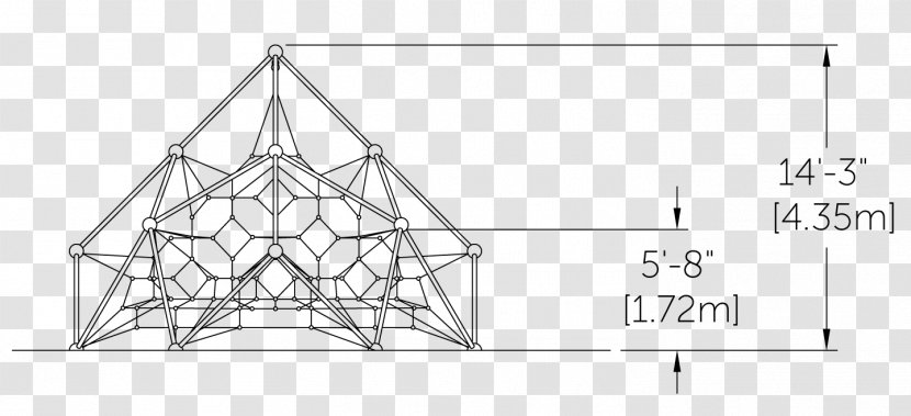Architecture Triangle Drawing Facade - Monochrome - Elephants Play Transparent PNG