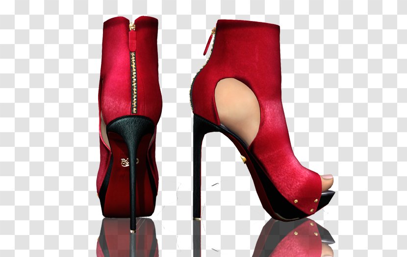 High-heeled Shoe Boot - Human Leg Transparent PNG