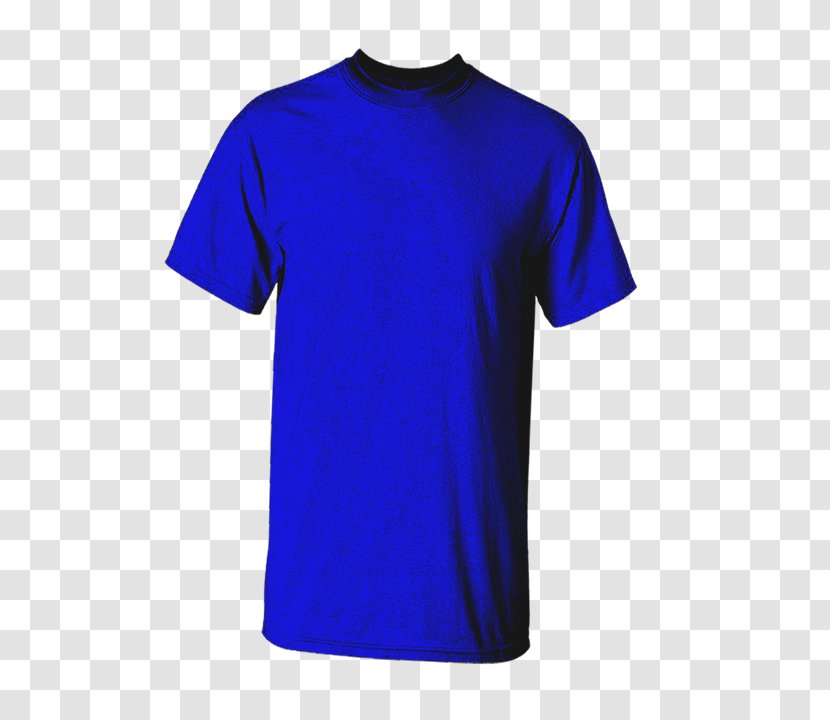 T-shirt Cobalt Blue Sleeve Transparent PNG